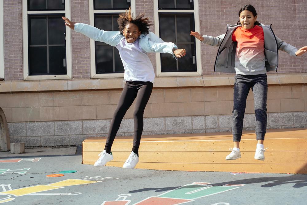 Kids playing at Playground